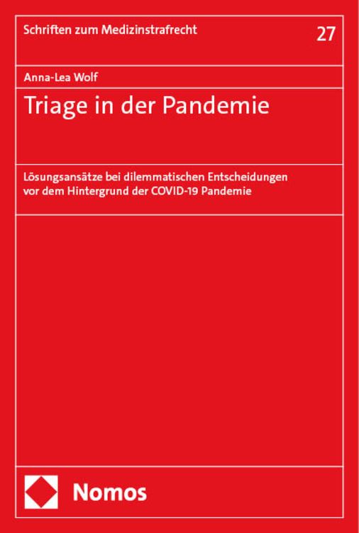 Produktbild: Triage in der Pandemie
