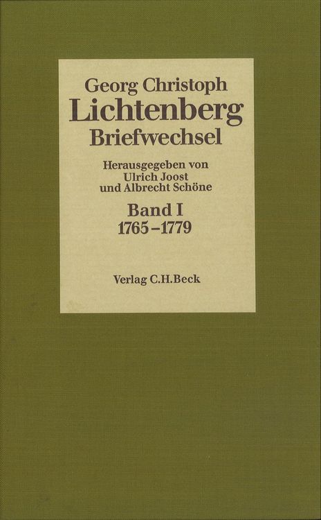 Produktbild: Lichtenberg Briefwechsel Bd. 1: 1765-1779