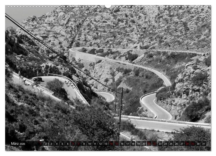 Produktbild: Mallorca monochrom (Wandkalender 2026 DIN A2 quer), CALVENDO Monatskalender