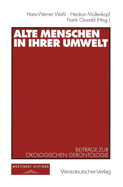 Produktbild: Alte Menschen in ihrer Umwelt