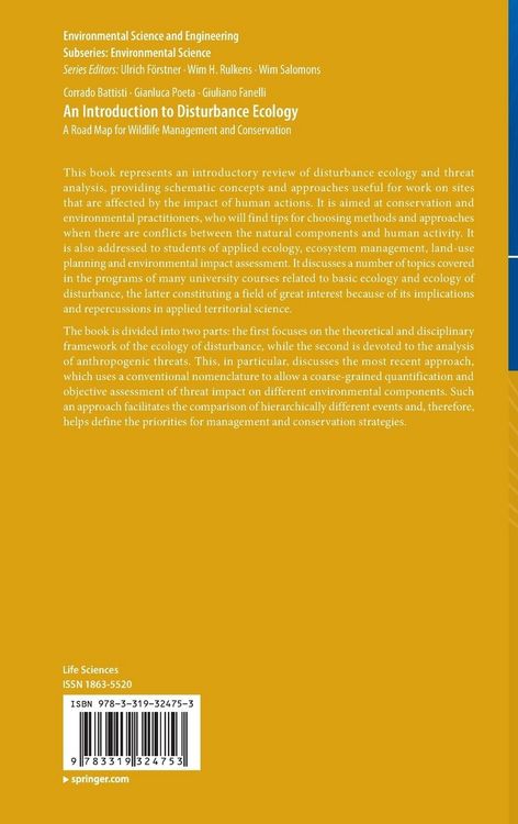 Produktbild: An Introduction to Disturbance Ecology