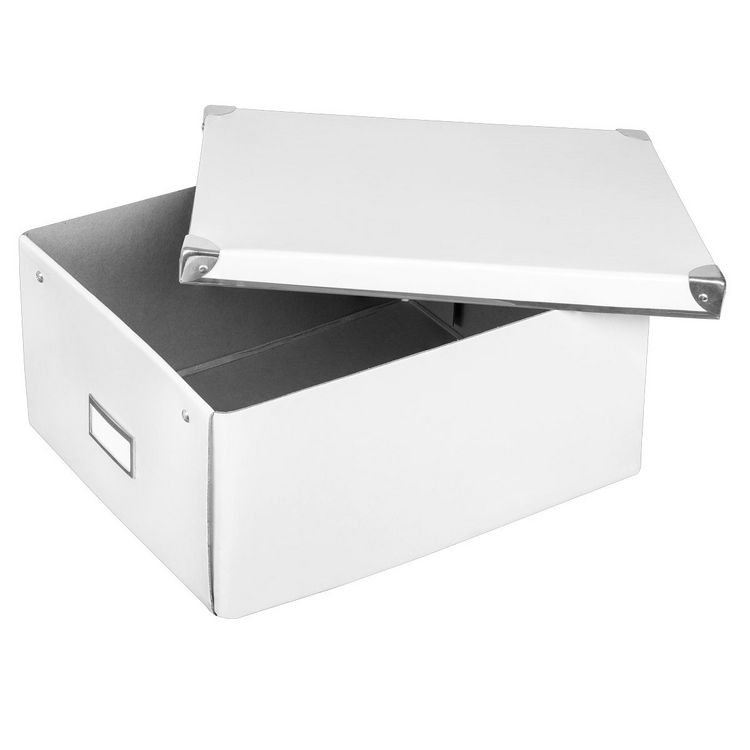 Produktbild: Idena Aufbewahrungsbox faltbar wei&szlig; 35x28x17cm