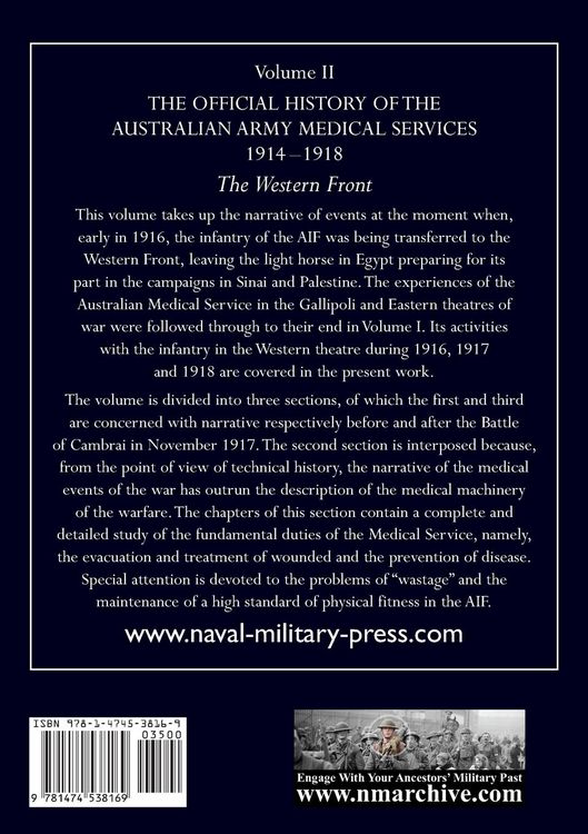 Produktbild: The Official History Of The Australian Army Medical Services 1914-1918