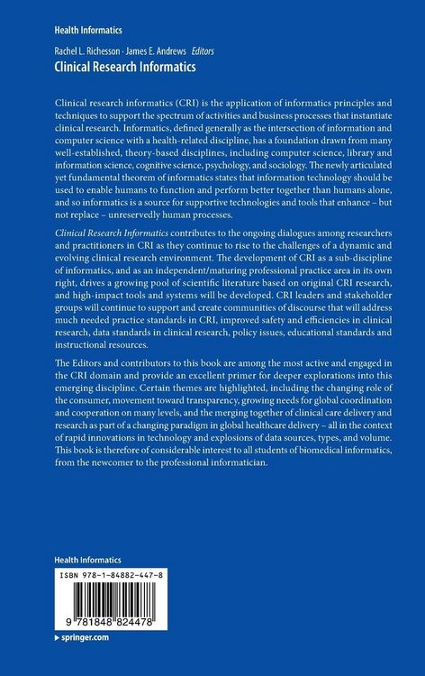 Produktbild: Clinical Research Informatics