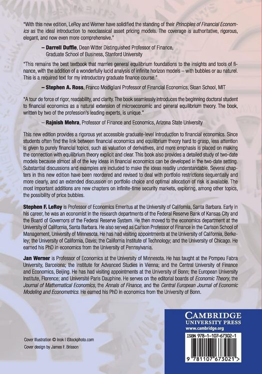 Produktbild: Principles of Financial Economics