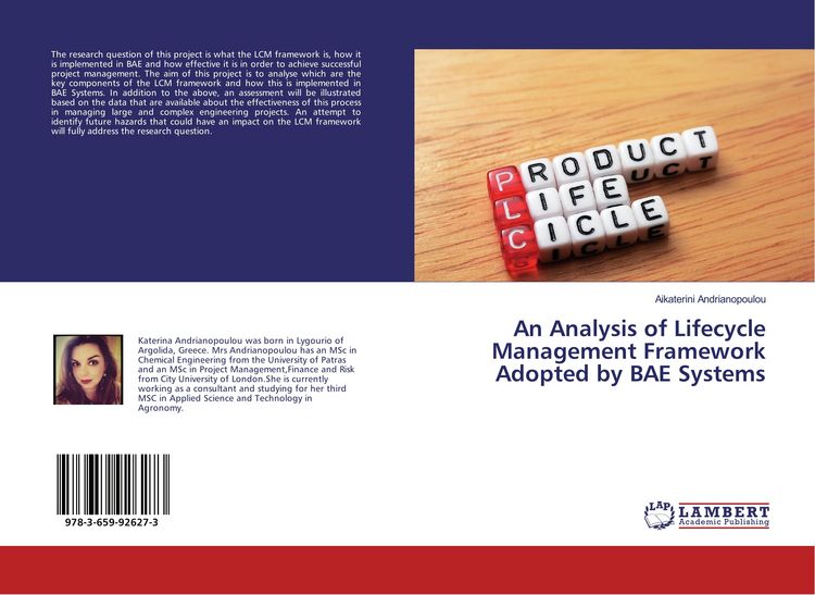 Produktbild: An Analysis of Lifecycle Management Framework Adopted by BAE Systems