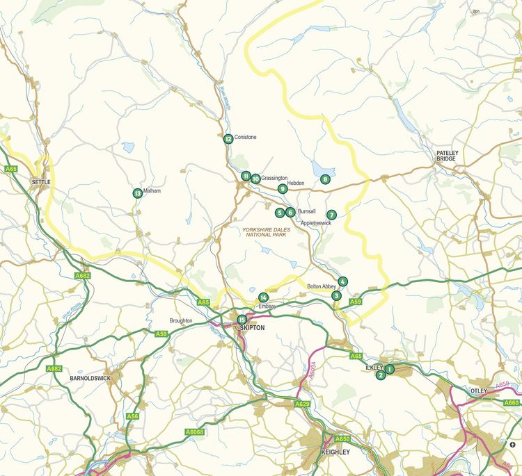 Produktbild: 15 Short Walks in the Yorkshire Dales - Grassington, Skipton, Malham and Ilkley