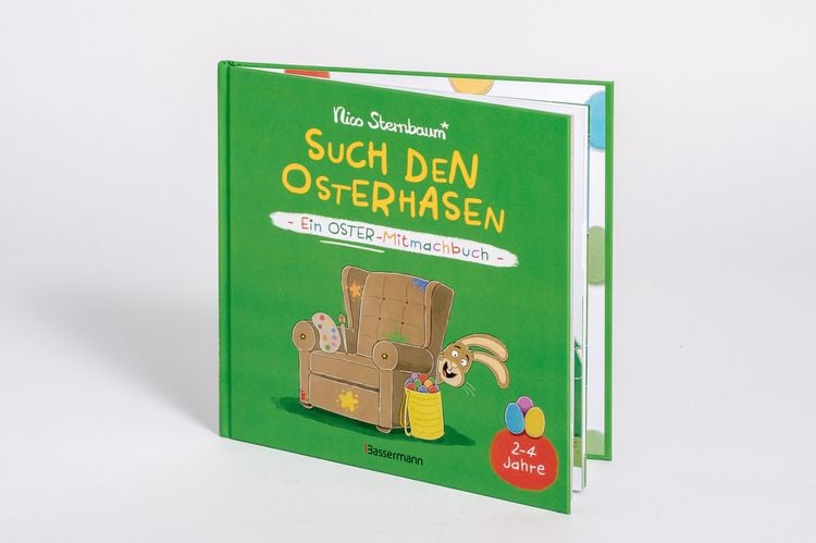 Produktbild: Such den Osterhasen. Ein Oster-Mitmachbuch. Zum Sch&uuml;tteln, Schaukeln, Pusten, Klopfen und sehen, was dann passiert. Von 2 bis 4 Jahren