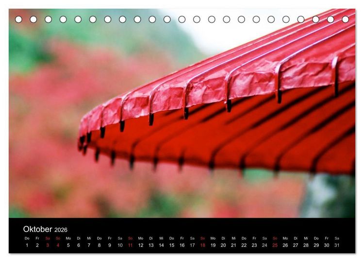 Produktbild: Detail Liebe &ndash; Japanische Miniaturen (Tischkalender 2026 DIN A5 quer), CALVENDO Monatskalender