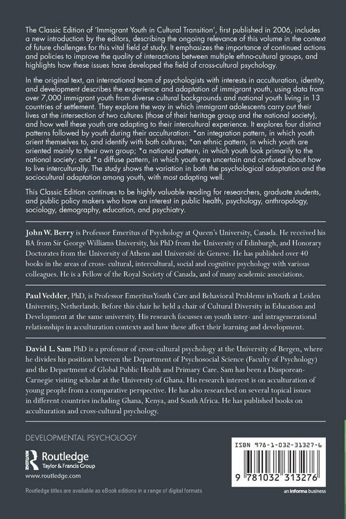 Produktbild: Immigrant Youth in Cultural Transition