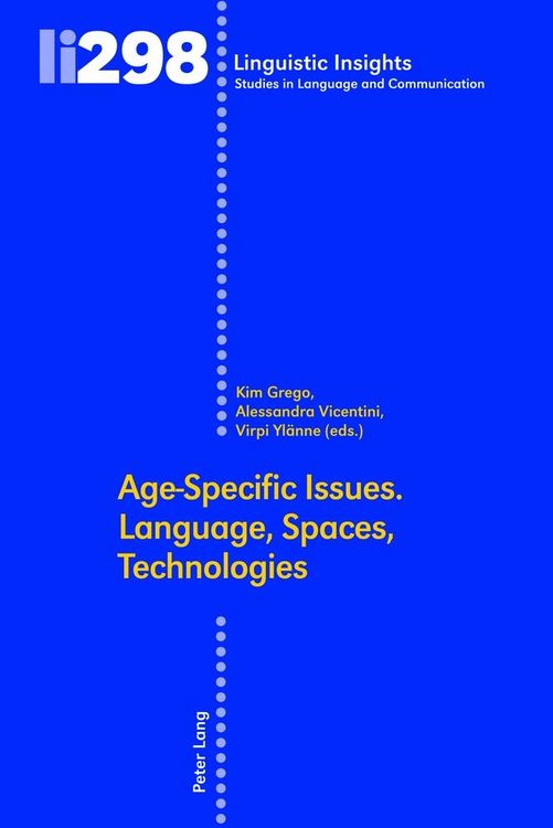 Produktbild: Age-Specific Issues. Language, Spaces, Technologies