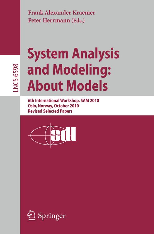 Produktbild: System Analysis and Modeling: About Models
