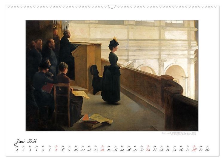 Produktbild: KlangFarben - Musik im Bild Kunstkalender (hochwertiger Premium Wandkalender 2026 DIN A2 quer), Kunstdruck in Hochglanz