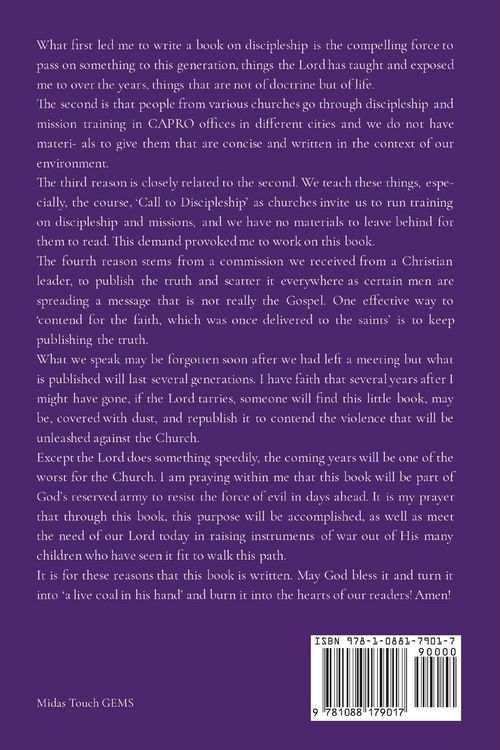 Produktbild: Call To Discipleship - God's Method of raising His men