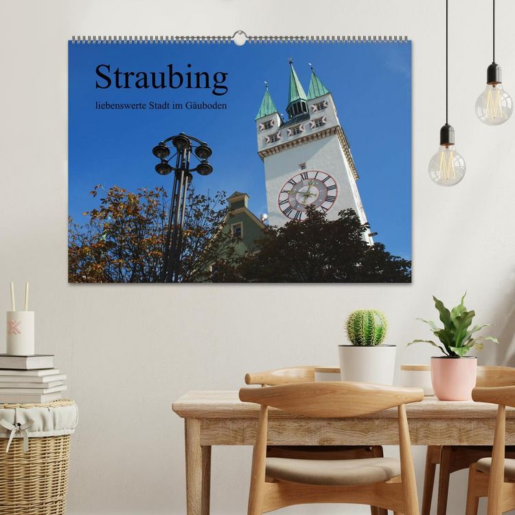 Produktbild: Straubing, liebenswerte Stadt im G&auml;uboden (Wandkalender 2026 DIN A2 quer), CALVENDO Monatskalender