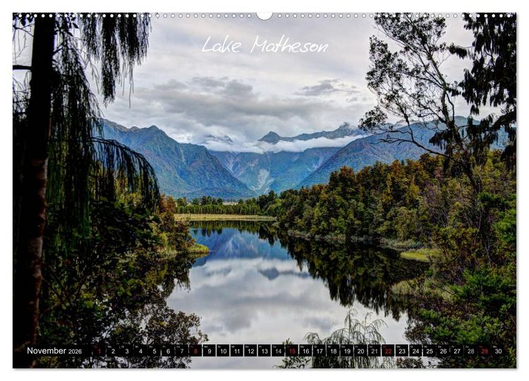 Produktbild: Neuseeland (Wandkalender 2026 DIN A2 quer), CALVENDO Monatskalender