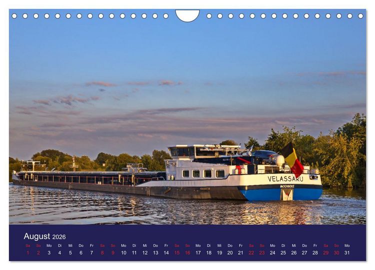 Produktbild: Binnenschiffe im Norden (Wandkalender 2026 DIN A4 quer), CALVENDO Monatskalender