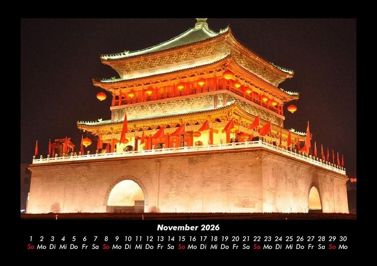 Produktbild: Tempel 2026 Fotokalender DIN A3