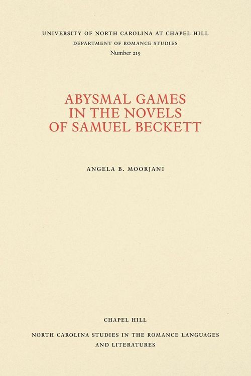 Produktbild: Abysmal Games in the Novels of Samuel Beckett