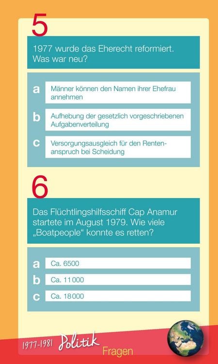 Produktbild: Wir vom Jahrgang 1977 &ndash; Das Quiz