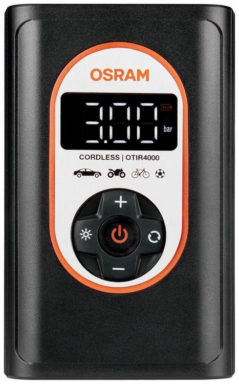 Produktbild: Osram Automotive OTIR4000 Kompressor TYREinflate 4000 8.3 bar Aufbewahrungs-Box/-Tasche, Automatische Abschaltung, mit