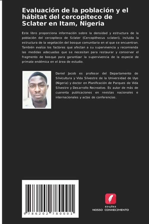 Produktbild: Evaluaci&oacute;n de la poblaci&oacute;n y el h&aacute;bitat del cercopiteco de Sclater en Itam, Nigeria