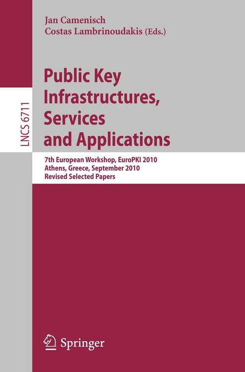 Produktbild: Public Key Infrastructures, Services and Applications
