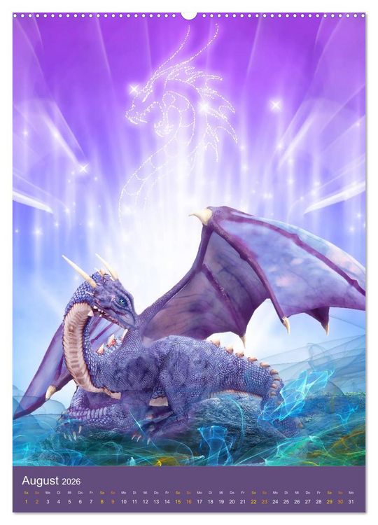 Produktbild: Fantasy Lichtwesen (Wandkalender 2026 DIN A2 hoch), CALVENDO Monatskalender