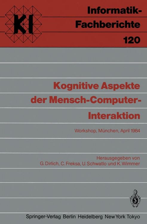 Produktbild: Kognitive Aspekte der Mensch-Computer-Interaktion