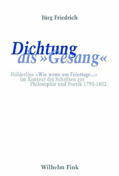 Produktbild: Dichtung als "Gesang"