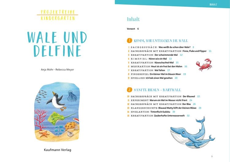 Produktbild: Projektreihe Kindergarten - Wale und Delfine