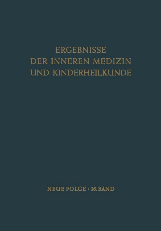 Produktbild: Ergebnisse der Inneren Medizin und Kinderheilkunde