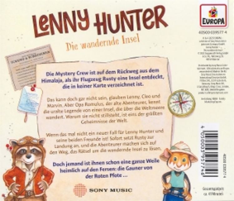 Produktbild: CD H&ouml;rspiel: Lenny Hunter - Die wandernde Insel