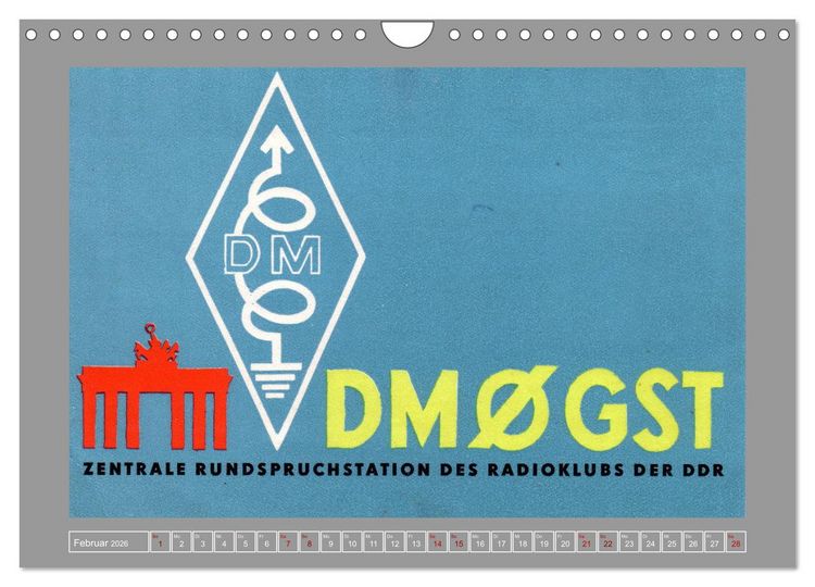Produktbild: Amateurfunk in Ost-Berlin (Wandkalender 2026 DIN A4 quer), CALVENDO Monatskalender