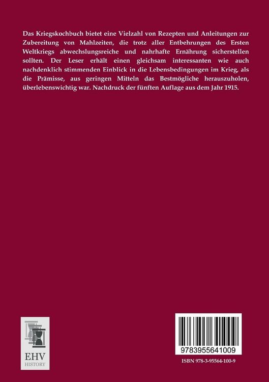 Produktbild: Das Kriegskochbuch