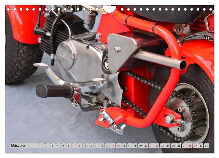 Produktbild: Honda Monkey CZ Mark 1 (Wandkalender 2026 DIN A4 quer), CALVENDO Monatskalender