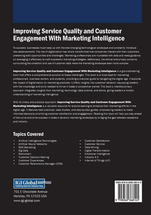 Produktbild: Improving Service Quality and Customer Engagement With Marketing Intelligence