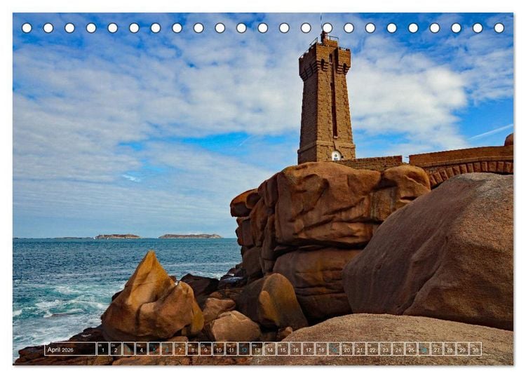 Produktbild: Anblicke und Ausblicke in der Bretagne (Tischkalender 2026 DIN A5 quer), CALVENDO Monatskalender