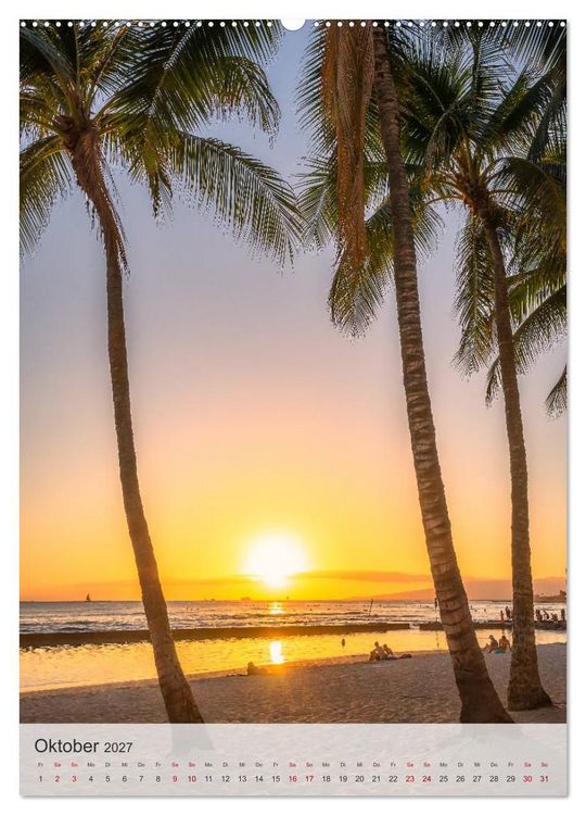 Produktbild: Willkommen in Hawai'i (Wandkalender 2027 DIN A2 hoch), CALVENDO Monatskalender