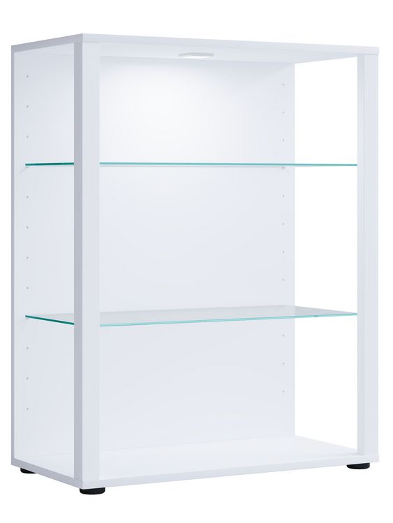 Produktbild: Holz Glas Stand Vitrine Sammelvitrine Glasol L