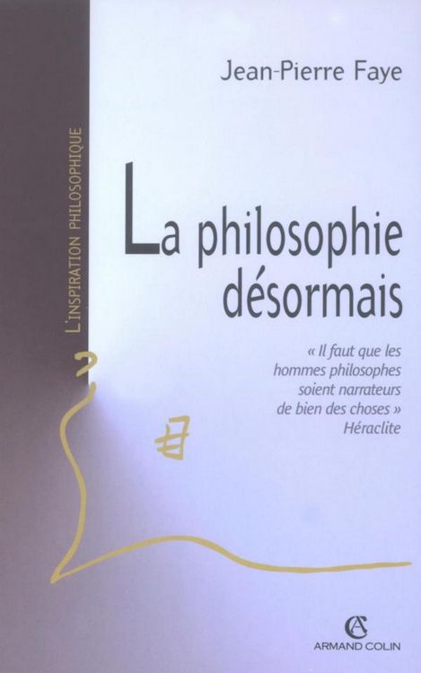 Produktbild: La philosophie d&eacute;sormais