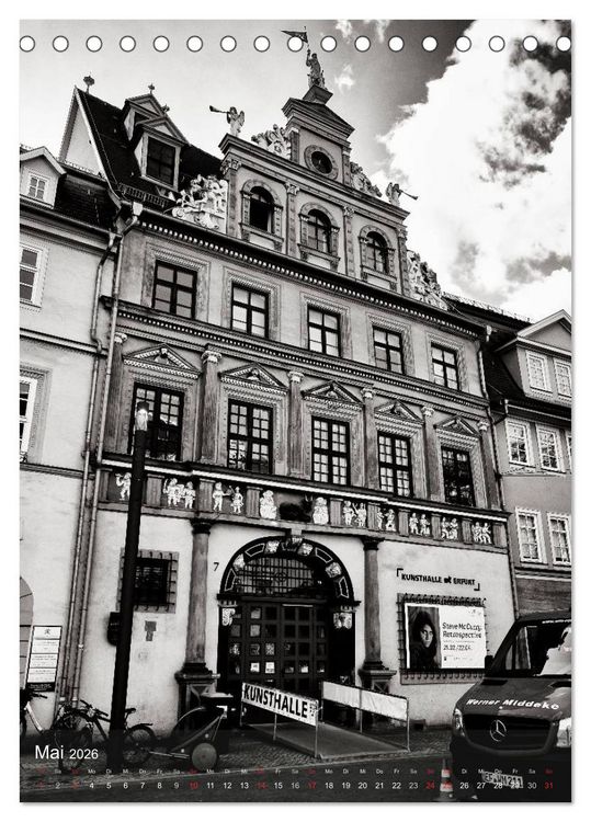 Produktbild: Ein Blick auf Erfurt (Tischkalender 2026 DIN A5 hoch), CALVENDO Monatskalender