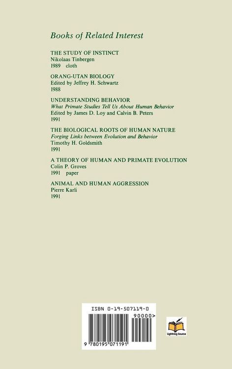 Produktbild: Aggression and Peacefulness in Humans and Other Primates