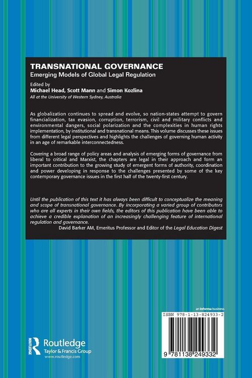 Produktbild: Transnational Governance