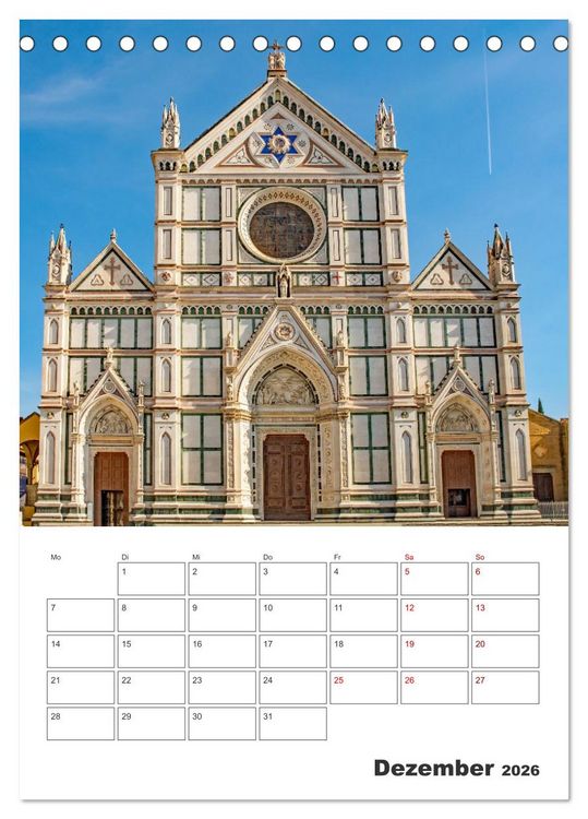 Produktbild: Florenz - Stadt mit besonderem Zauber (Tischkalender 2026 DIN A5 hoch), CALVENDO Monatskalender