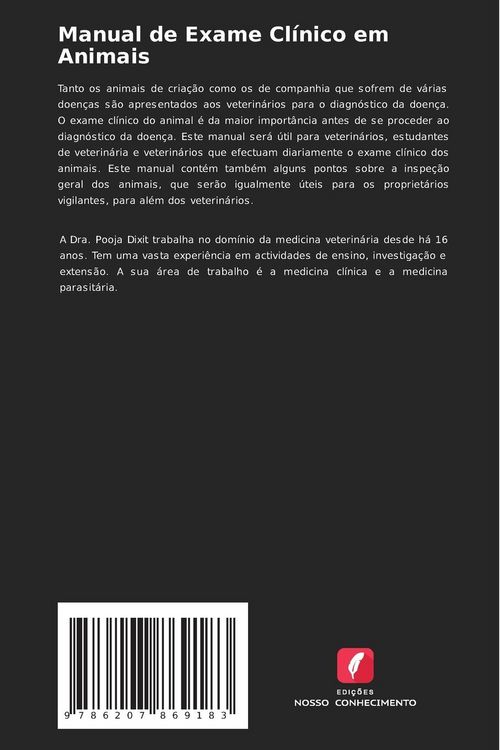 Produktbild: Manual de Exame Cl&iacute;nico em Animais