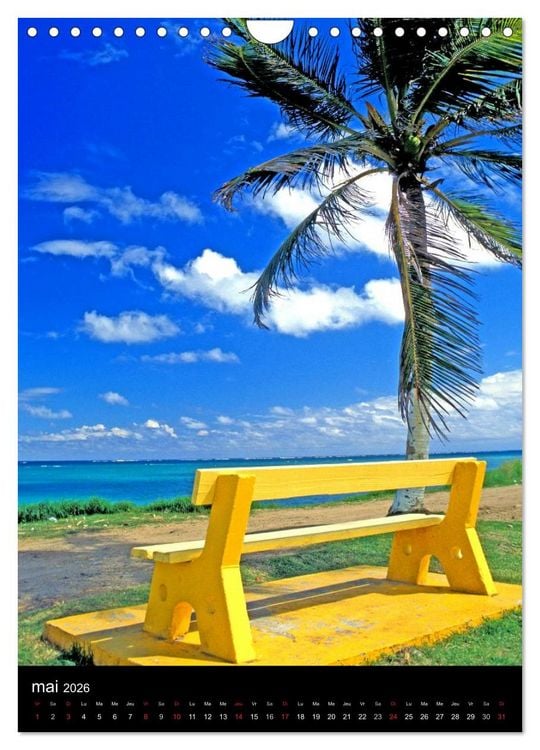 Produktbild: Couleurs Martinique (Calendrier mural 2026 DIN A4 horizontal), CALVENDO calendrier mensuel