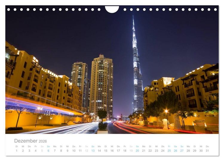 Produktbild: Dubai Architektur 2026 (Wandkalender 2026 DIN A4 quer), CALVENDO Monatskalender