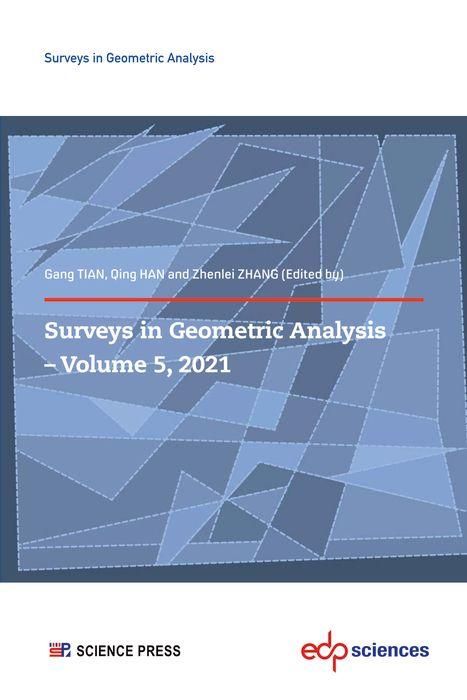 Produktbild: Surveys in Geometric Analysis - Volume 5, 2021