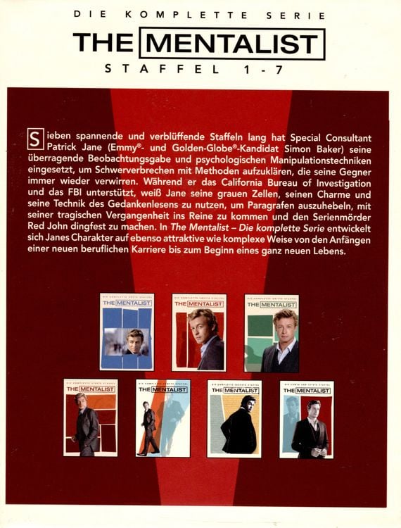 Produktbild: The Mentalist: Die komplette Serie [34 DVDs]